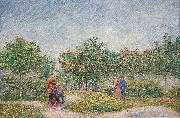 Vincent Van Gogh Verliefde paartjes in het park Voyer d'Argenson te Asnieres, 1887 Courting couples in the Voyer d'Argenson park in Asnieres Germany oil painting artist